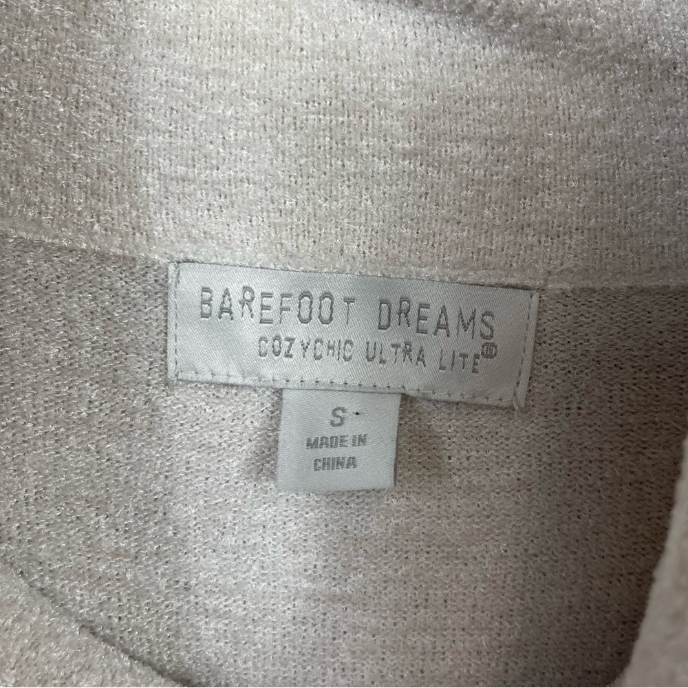 Barefoot Dreams CozyChic Ultra Lite Coastal Cowl Neck Tunic S Cozy Long Sweater - Picture 7 of 11